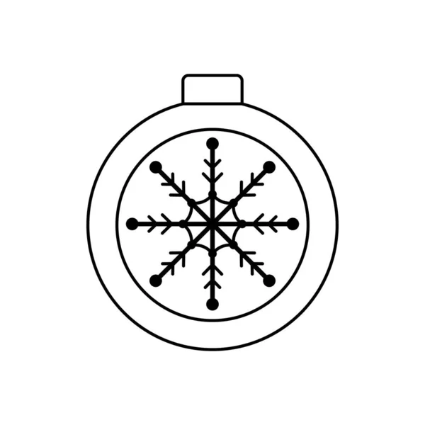 白い背景のクリスマスボール — ストックベクタ