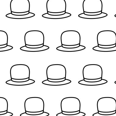 Tatlı sihirli şapka, beyaz arka planda beyefendi şapkası.