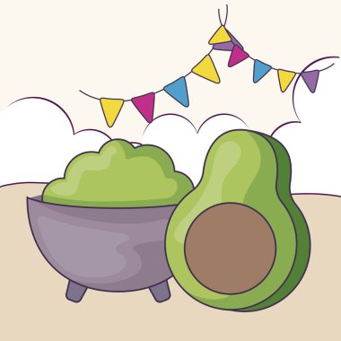 Avokado ve guacamole.