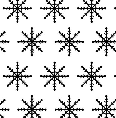 Beyaz arkaplanda kar tanelerinin deseni