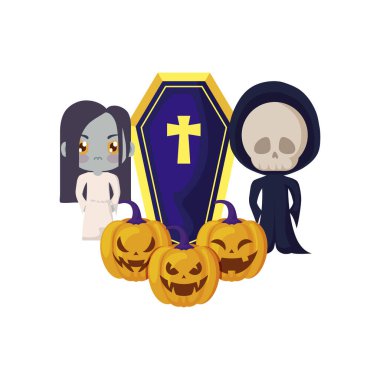 simgeleri cadılar bayramı ile gizlenmiş çocukların sahne