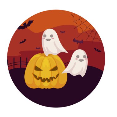 simgeler cadılar bayramı ile kabak sahnesi