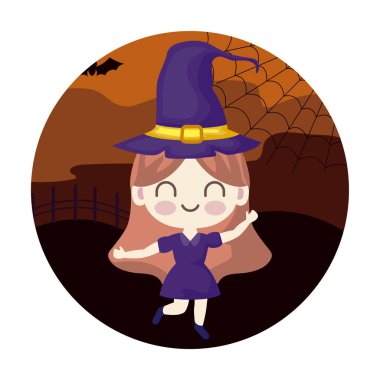 cadı kılığında kız