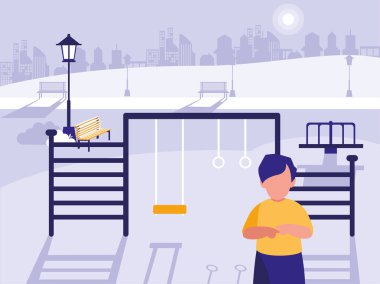 Şehirde yürüyen bir adam.