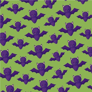 cadılar bayramı için uçan yarasalar desen