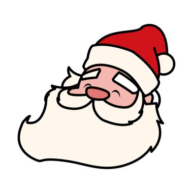 Beyaz arkaplan içinde noel baba clous başkanı