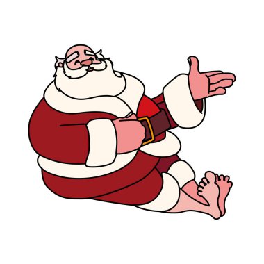 Noel Baba beyaz zemin üzerine