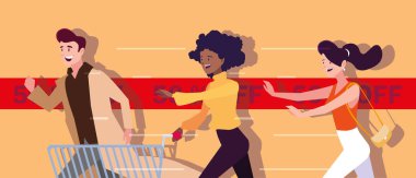 Kara Cuma 'da bir grup insan