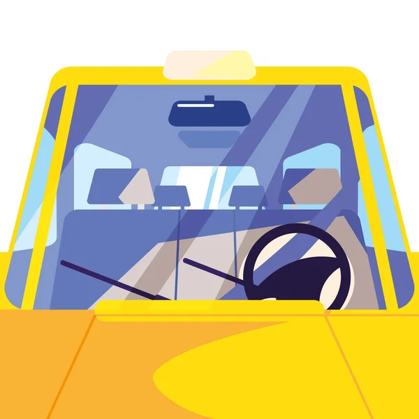 Taksi vagonu ikon vektör tasarımı — Stok Vektör