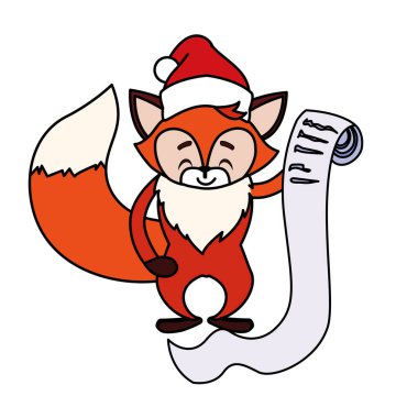 Mutlu Noeller tilki çizgi film vektör tasarımı