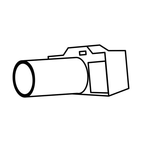 İzole kamera simgesi vektör tasarımı — Stok Vektör