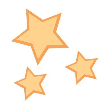 İzole yıldız şekli vektör tasarımı