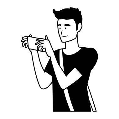 Adam resim vektör tasarımı alıyor