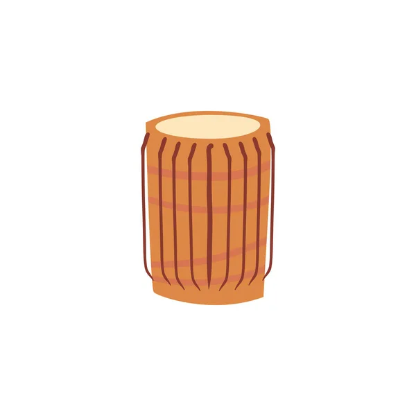 Instrumento musical congas sobre fundo branco — Vetor de Stock