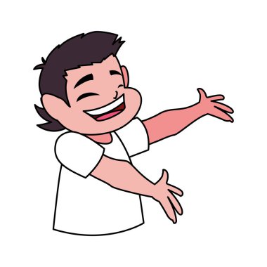 erkek çizgi film vektör tasarımı