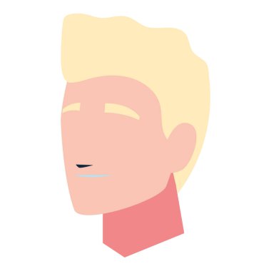 Sağlıklı erkek yüzü evde.