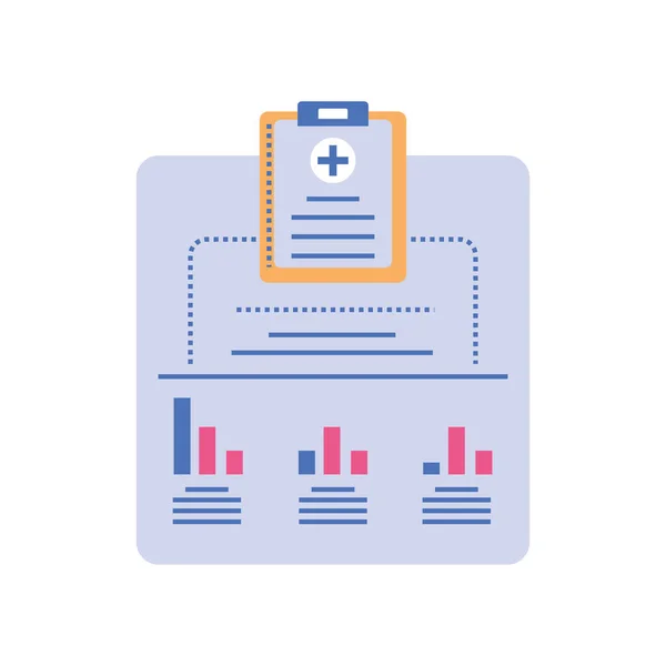 Template healthcare infographic, process diagram — Stock Vector