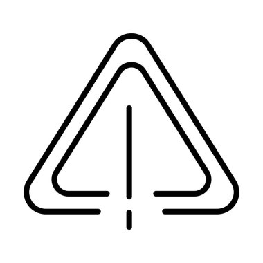 Tehlike uyarısı, dikkat işareti, uyarı işareti, satır biçimi simgesi