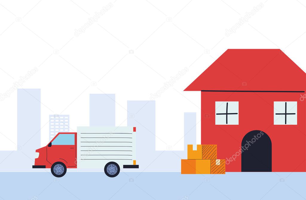 storage houses for courier delivery