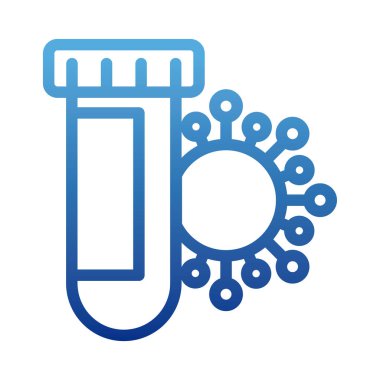 Kimyasal laboratuvar test tüpü, laboratuvar analizi, covid 19 testi, koronavirüs testi.