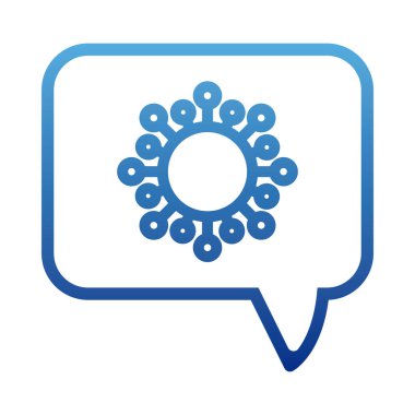 Coronavirus veya covid 19 sembolü, covid, ayrışmış çizgi simgesinin önlenmesi