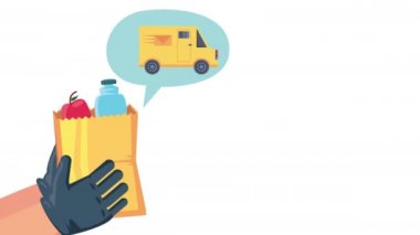 Teslimat servisi elleri market animasyonunu kaldırıyor