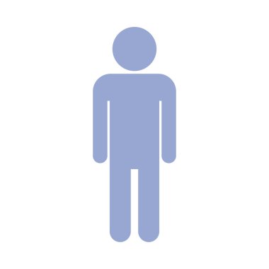 İnsan sembolü, düz biçim simgesi