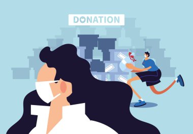 Maskeli çift gönüllü covid 19