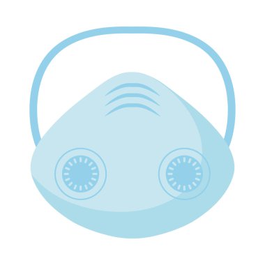 tıbbi yüz maskesi, düz stil simgesi