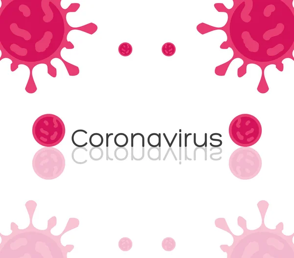 Enfermedad por coronavirus o covid 19, póster — Vector de stock