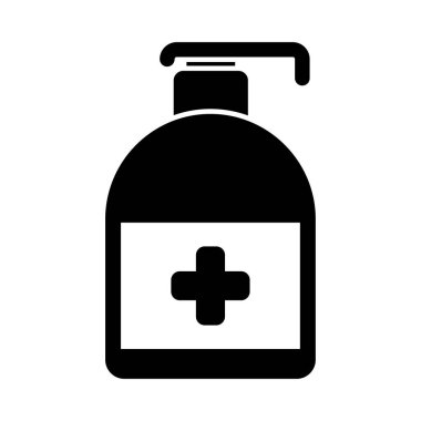 el dezenfektanları, siluet biçimi simgesi