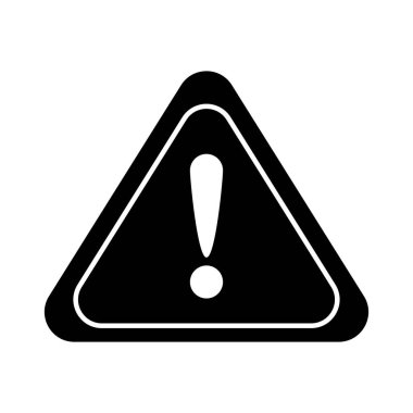 Dikkat, siluet biçimi simgesi