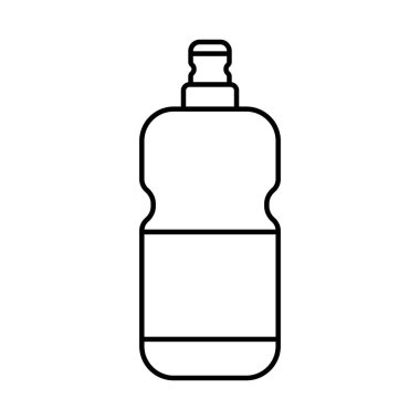 Deterjan şişe çizgisi biçim vektör tasarımı