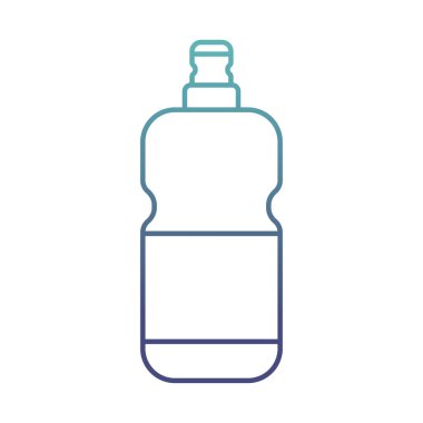 Deterjan şişesi bozulmuş çizgi simgesi vektör tasarımı