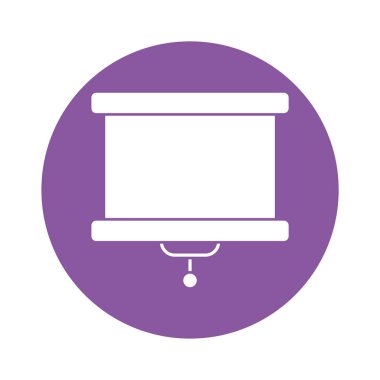 Sunum tahtası blok biçim vektör tasarımı