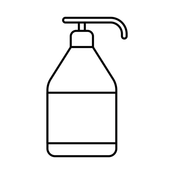 Soap dispenser line style icon vector design — Stock Vector