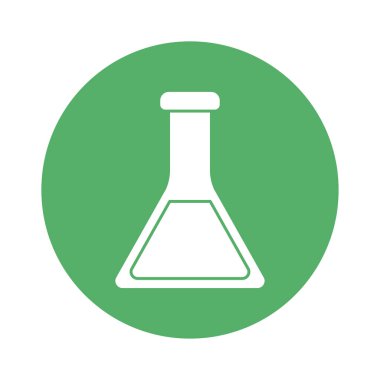 Kimya matarası blok biçim ikonvektör tasarımı