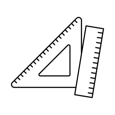 cetvel satır biçimi ikon vektör tasarımı