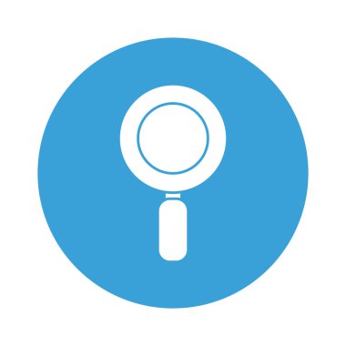 lupe blok biçim ikon vektör tasarımı
