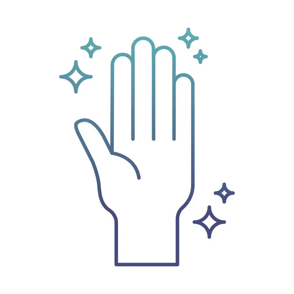 Schone hand afgebroken lijn stijl pictogram vector ontwerp — Stockvector