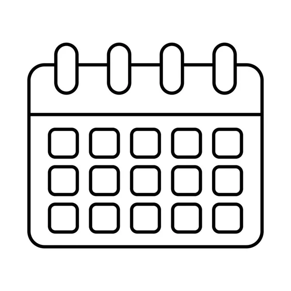 Kalendarz linia styl ikona wektor projekt — Wektor stockowy