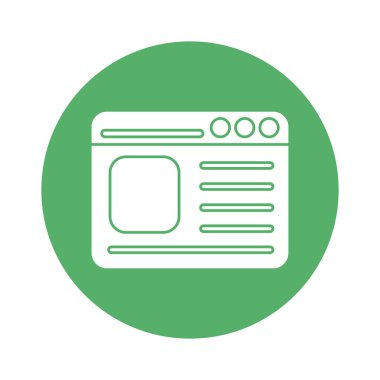 Web sitesi sayfa blok biçim vektör tasarımı