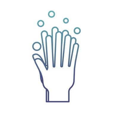 El yıkama biçimi simge vektör tasarımı