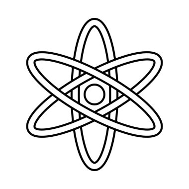 Atom satırı biçim vektör tasarımı