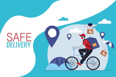 Teslimatı yapan uluslararası kurye