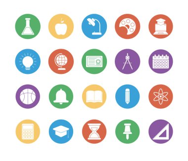 eðitim okulu ve üniversite blok biçim vektör dizaynı