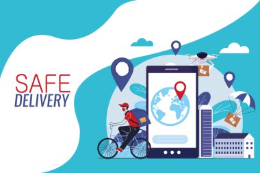 Teslimatı yapan uluslararası kurye