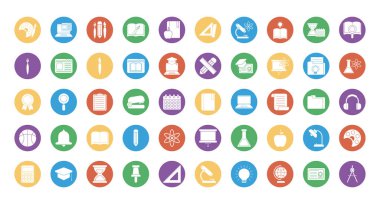 eðitim okulu ve üniversite blok biçim vektör dizaynı