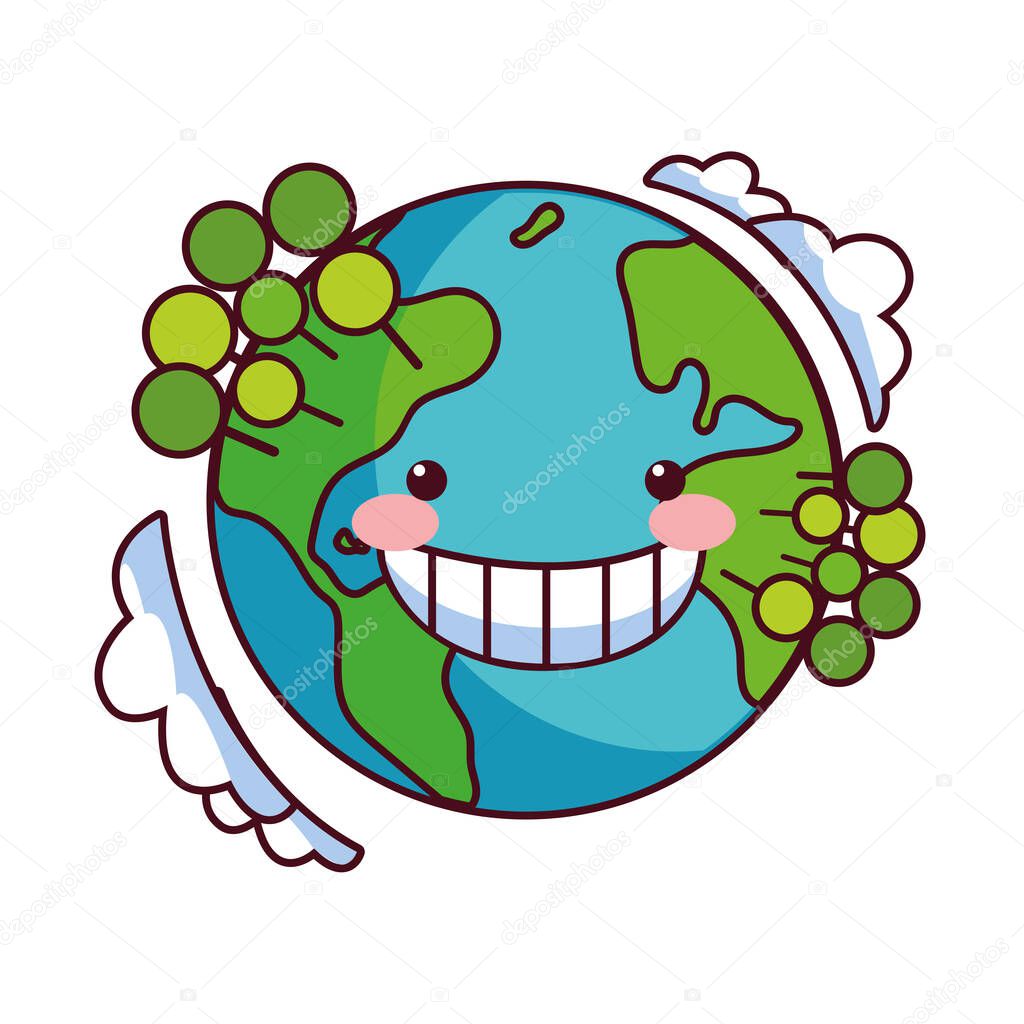earth globe happy for preservation nature