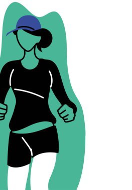 Kadın avatar vektör tasarımı